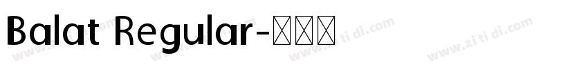Balat Regular字体转换